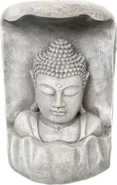 Artikelbild 9 des Artikels “Anwar - Buddha Büste, Relief im Baumstamm, 28,5 cm H | Steinguss “